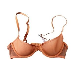 Savage X Fenty Sheer X Demi Spacer Underwired Stretch-Woven Bra Size 34B